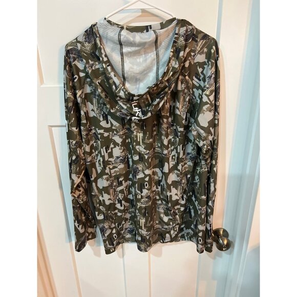 Huk Fishing Men's KC Icon Apex Vert Hoodie. - Picture 4 of 5